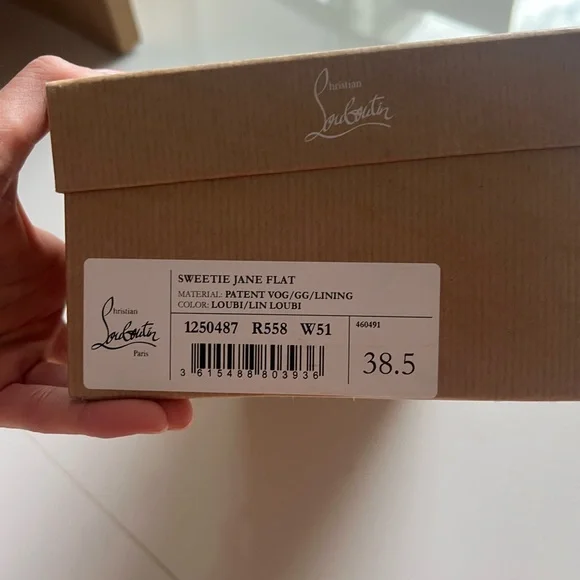 Christian Louboutin - Sweetie Jane Flat - Red - 38.5 - Picture 8 of 12